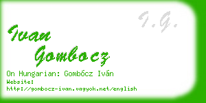 ivan gombocz business card